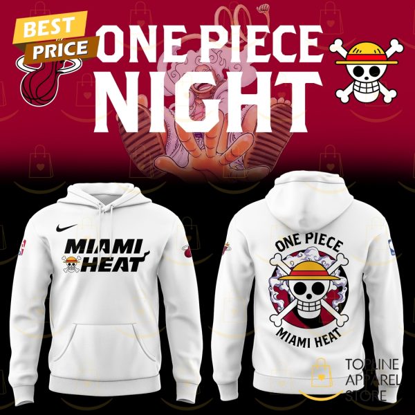 Miami Heat Basketball x One Piece Night Hoodie