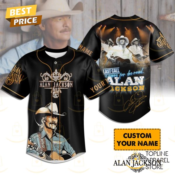 Personalized Alan Jackson – Last Call One More For The Road Signature Baseball Jersey