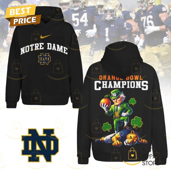 Notre Dame Fighting Irish Orange Bowl Champions Black Hoodie