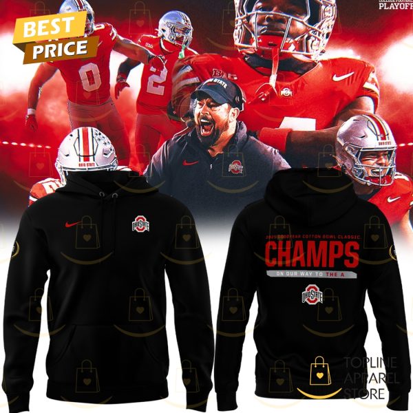 Playoff 2025 Cotton Bowl Champions Ohio State Buckeyes Hoodie