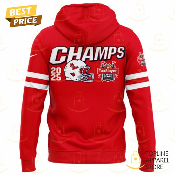 2025 Ole Miss Rebels Taxslayer Gator Bowl Champions Hoodie