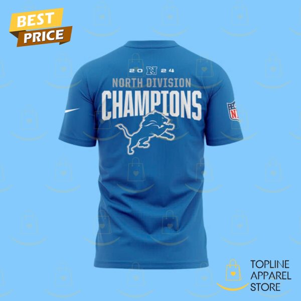 Ready To Roll 2024 NFC North Division Champions Detroit Lions 3D T-Shirt