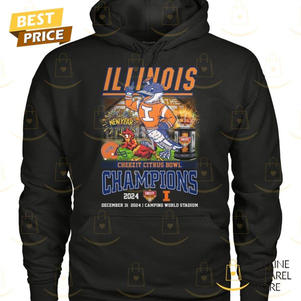 Illinois Fighting Illini Cheezit Citrus Bowl Champions 2024 Unisex T-Shirt