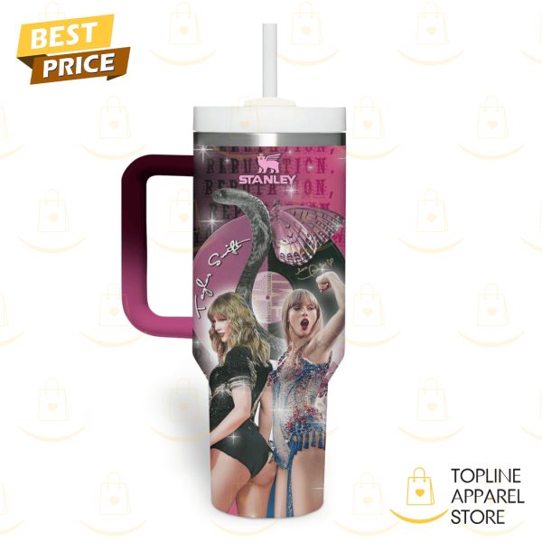 Taylor Swift Big Reputation Tumbler With Handle And Straw