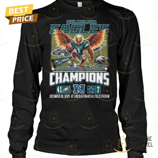 Philadelphia Eagles 2024 NFC East Division Champions Unisex T-Shirt