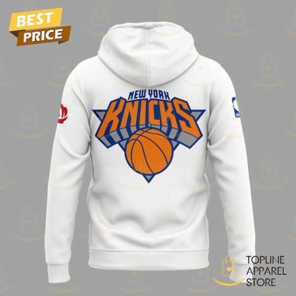 1.4.25 New York Knicks Basketball Hoodie – White