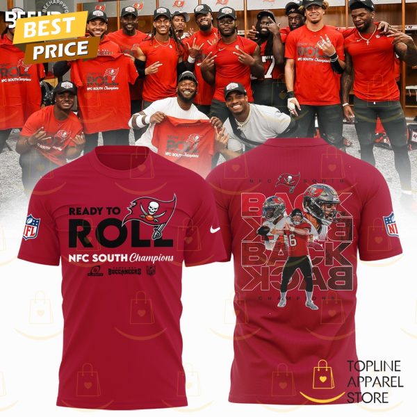 Tampa Bay Buccaneers Ready To Roll NFC South Champions 3D T-Shirt