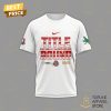 Ohio State Buckeyes 2025 Rose Bowl Game Champions 3D T-Shirt – White