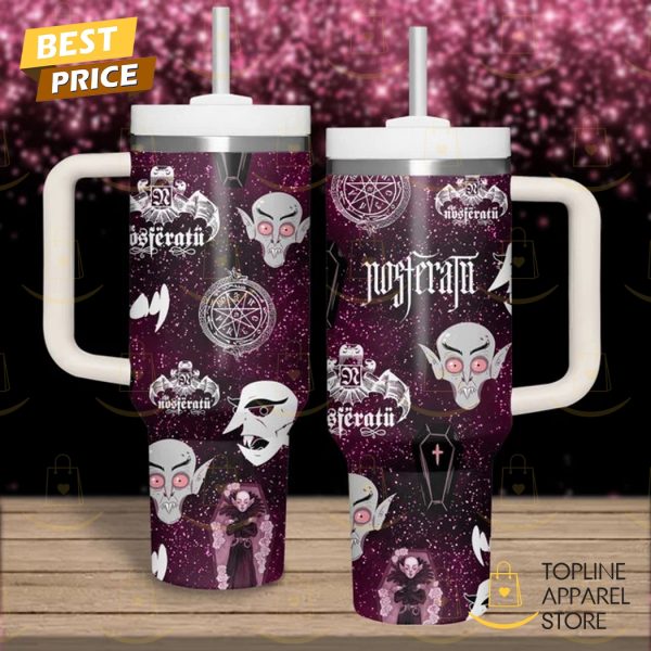 Nosferatu Tumbler With Handle And Straw