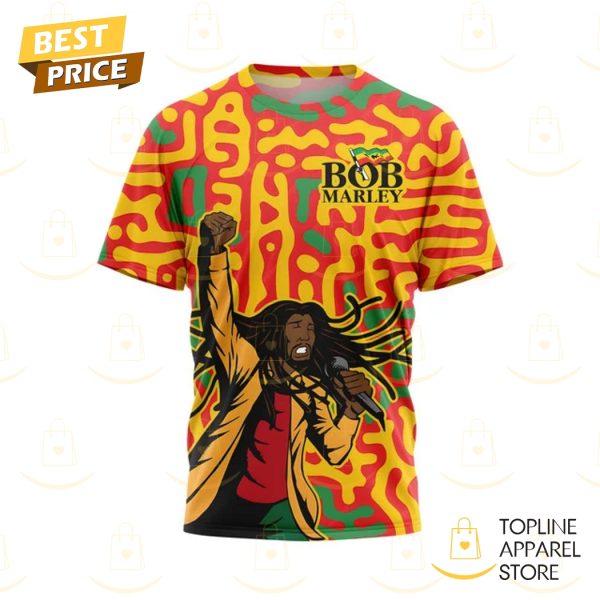 Bob Marley 44th Annual Outernational Reggae Fest Signature 3D T-Shirt