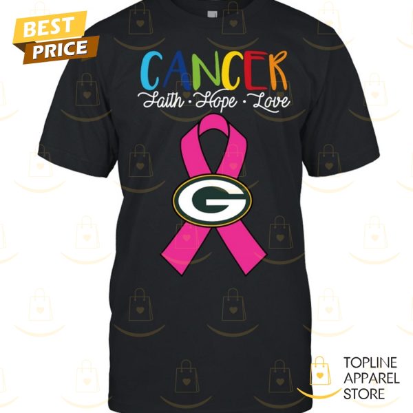 Green Bay Packers Cancer Faith – Hope – Love Unisex T-Shirt