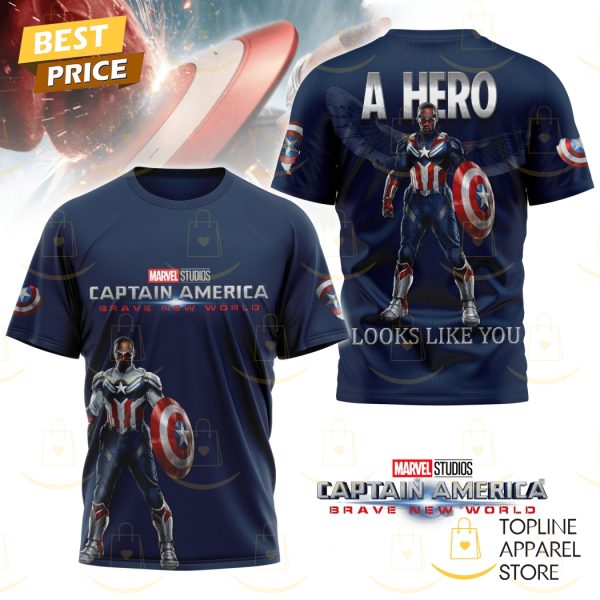 Captain America Brave New World – A Hero Looks Like You 3D T-Shirt