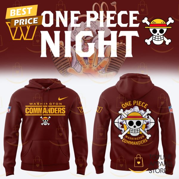 Washington Commanders x One Piece Night Hoodie