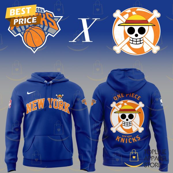 New York Knicks x One Piece Hoodie – Blue