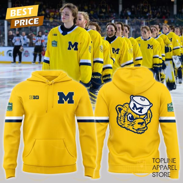 Wrigley Field Michigan Wolverines Hockey Hoodie