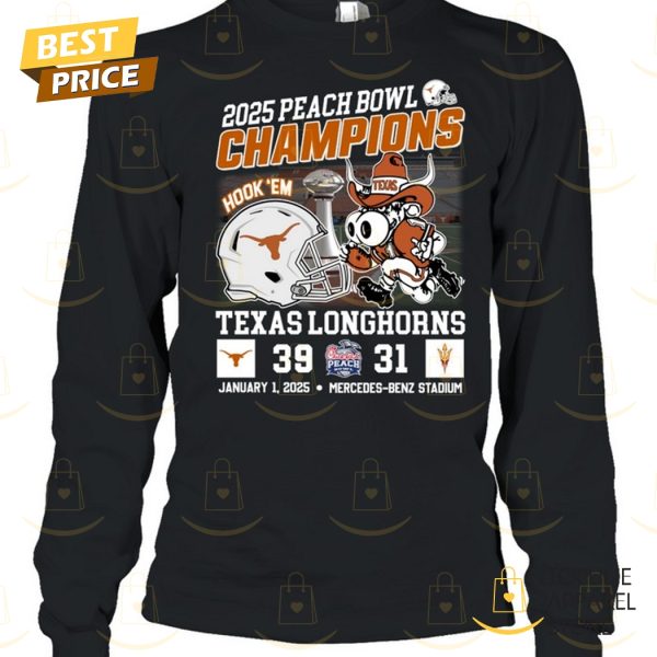 2025 Peach Bowl Champions Texas Longhorns Unisex T-Shirt