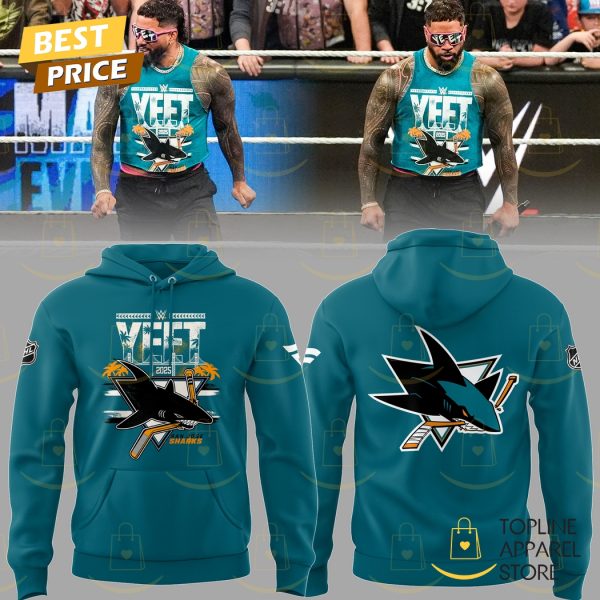 Yeet 2025 San Jose Sharks x WWE Hoodie