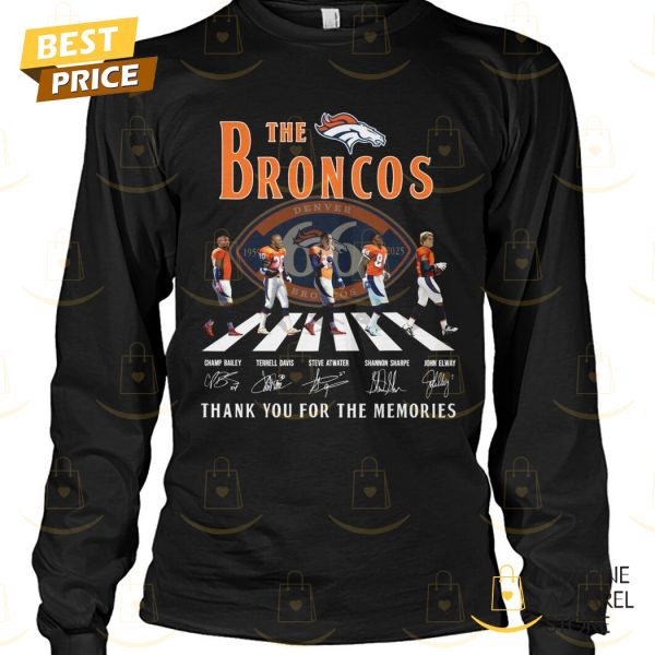 The Denver Broncos 1959-2025 Signature Thank You For The Memories Unisex T-Shirt