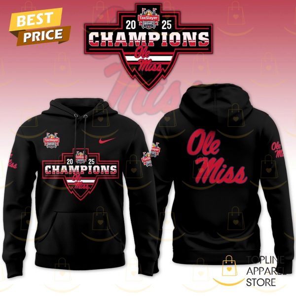 2025 Gator Bowl Gameday Ole Miss Rebels Hoodie