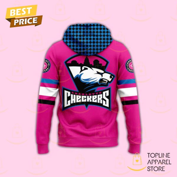 Charlotte Checkers Neon Night Hoodie – Pink