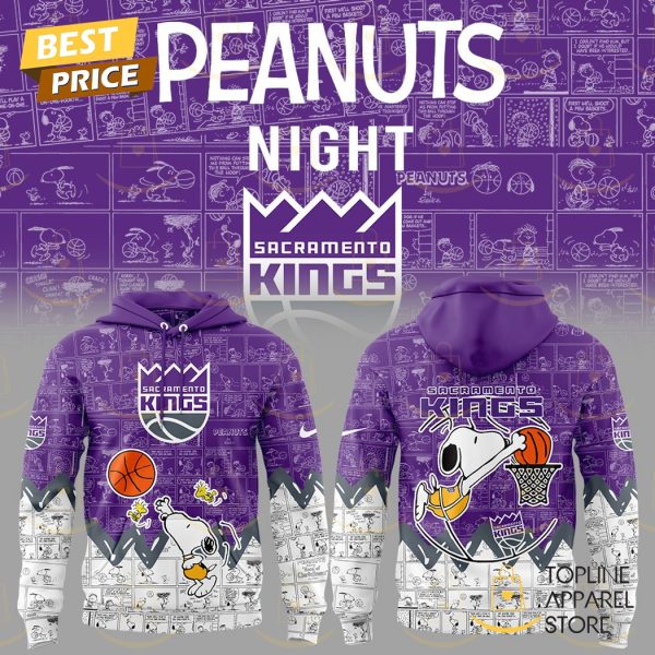 Sacramento Kings x Peanuts Night 75 Years 2025 Hoodie