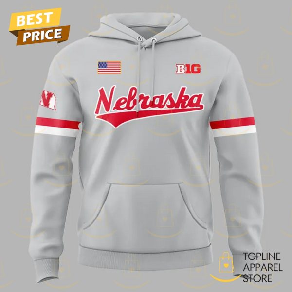 Nebraska Cornhuskers Softball 2025 Hoodie – Grey