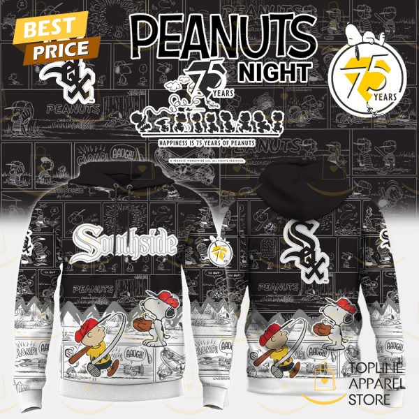 Chicago White Sox x Peanuts Night 75 Years Hoodie