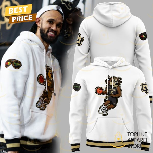 2025 Colorado Buffs Basketball Design White Hoodie