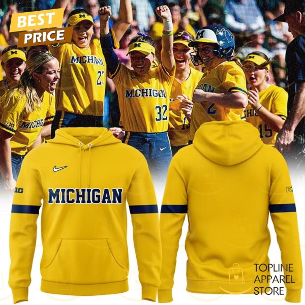 2025 Michigan Wolverines Softball Hoodie – Gold