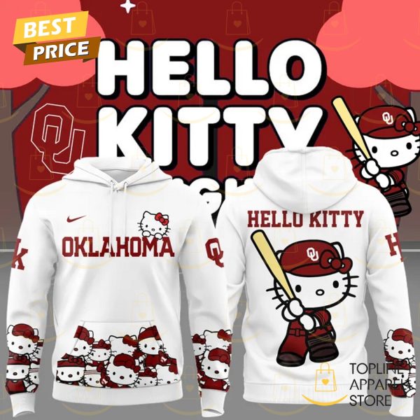 2025 Oklahoma Sooners Women Softball x Hello Kitty Hoodie – Red