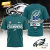 2025 Philadelphia Eagles Champions Super Bowl LIX 3D T-Shirt – Green