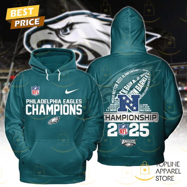 2025 Philadelphia Eagles Championship Design Hoodie