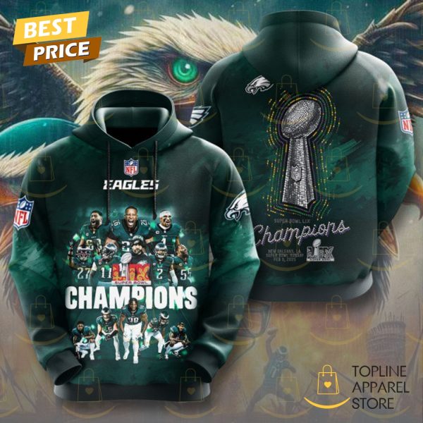 2025 Philadelphia Eagles Super Bowl LIX Hoodie