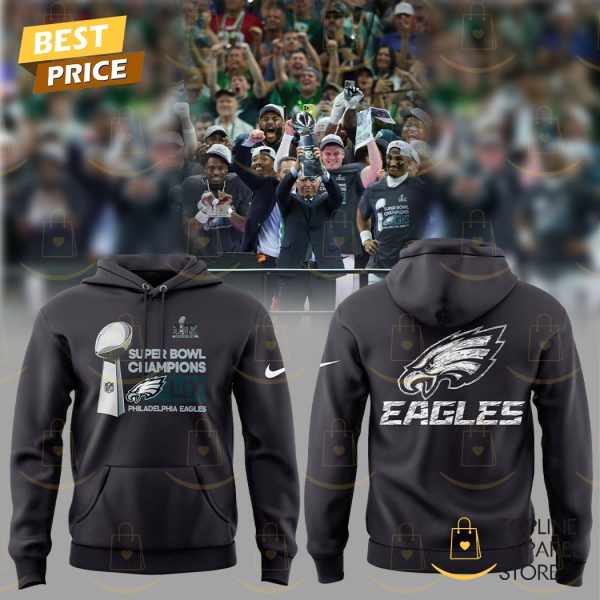 2025 Super Bowl LIX Champions Philadelphia Eagles Logo Hoodie