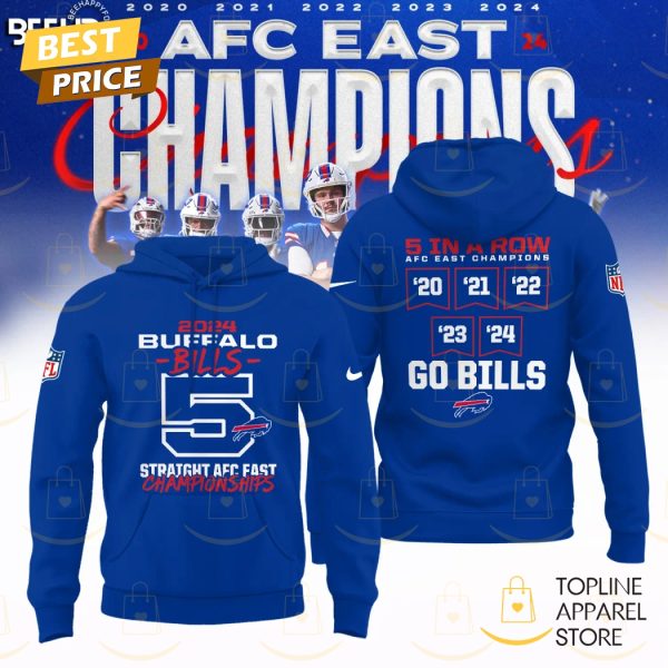 Buffalo Bills 2024 AFC East Division Champions Hoodie