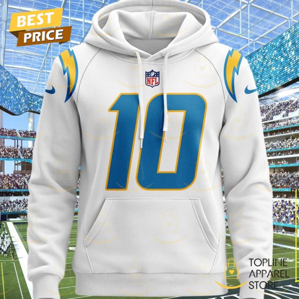 Personalized 2025 Los Angeles Chargers Design Hoodie – White