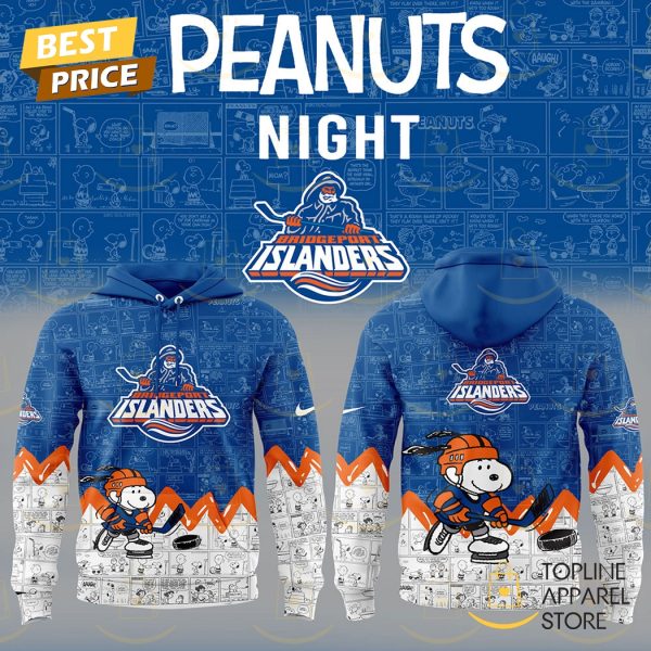 Bridgeport Islanders x Peanuts Night 75 Years Hoodie