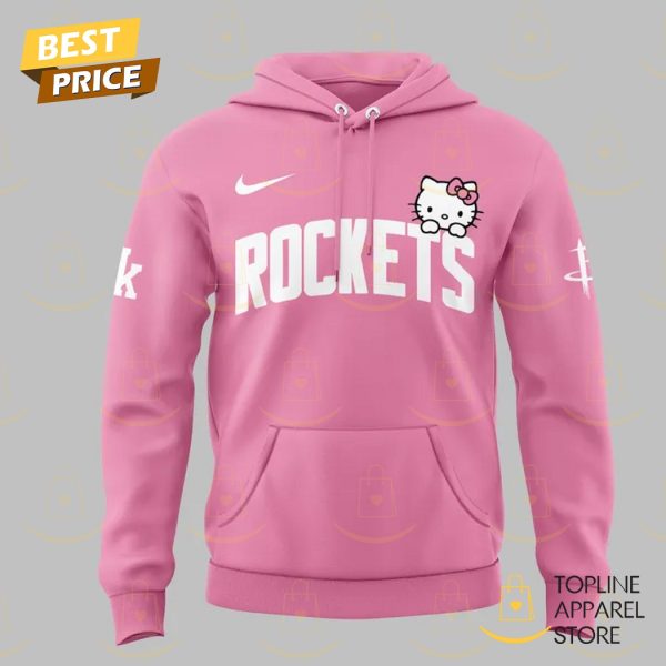 2025 Houston Rockets x Hello Kitty Hoodie – Pink