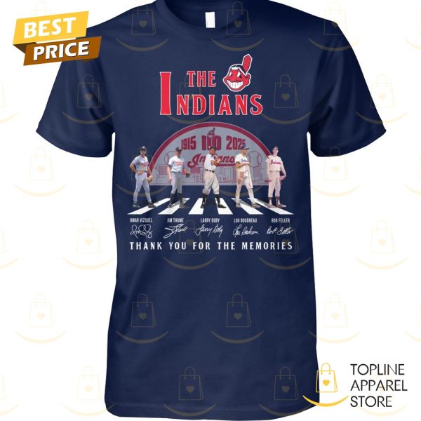 The Indians – Cleveland Guardians 1915-2025 Signature Thank You For The Memories Unisex T-Shirt