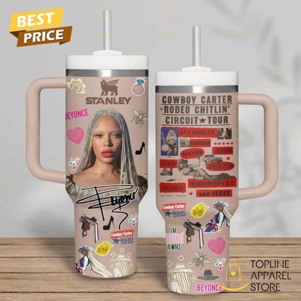 Beyonce Cowboy Carter Signature Tumbler With Handle And Straw