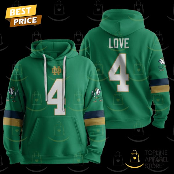 Notre Dame Fighting Irish Football Love Hoodie