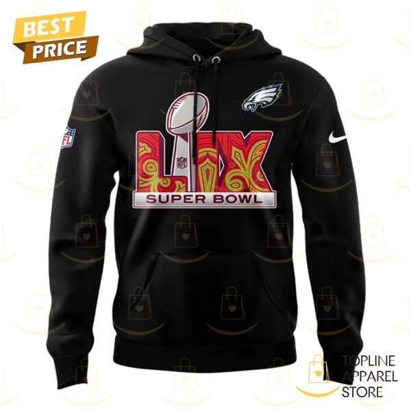 Super Bowl LIX Champions Philadelphia Eagles Hoodie – Black