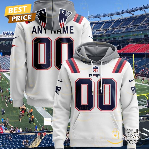 Personalized 2025 New England Patriots Design Hoodie – White