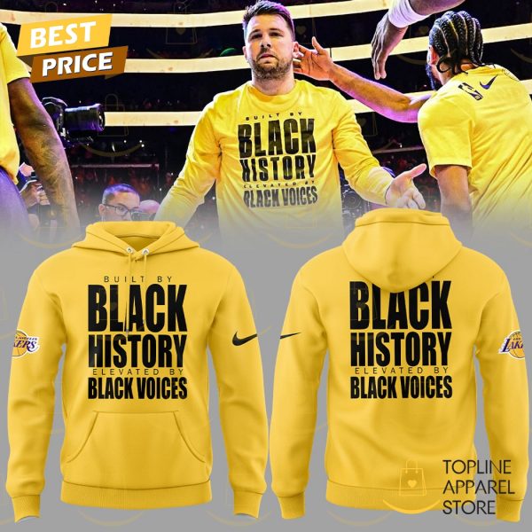 Los Angeles Lakers Black History Elevated By Black Voices Hoodie