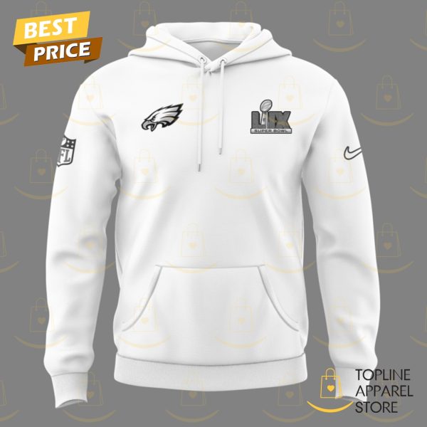 Philadelphia Eagles Super Bowl LIX Hoodie – White