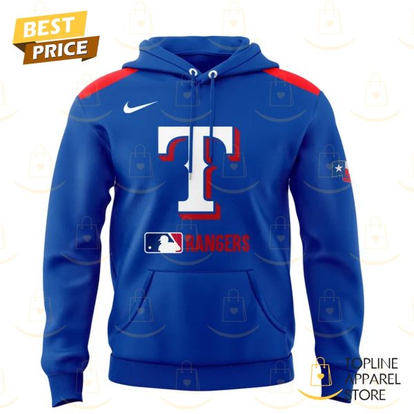 Texas Rangers 2025 Blue Design Hoodie