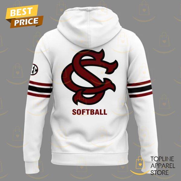 2025 South Carolina Gamecocks Softball Hoodie – White