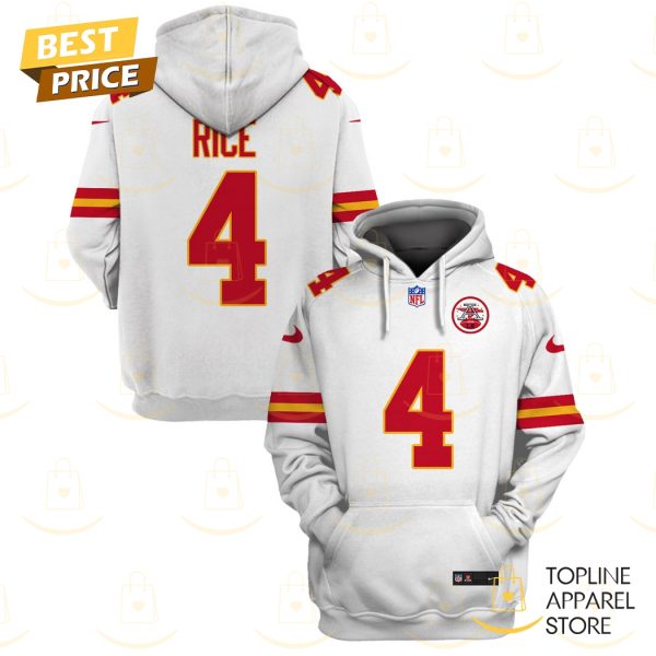 Rashee Rice Kansas City Chiefs Hoodie – White
