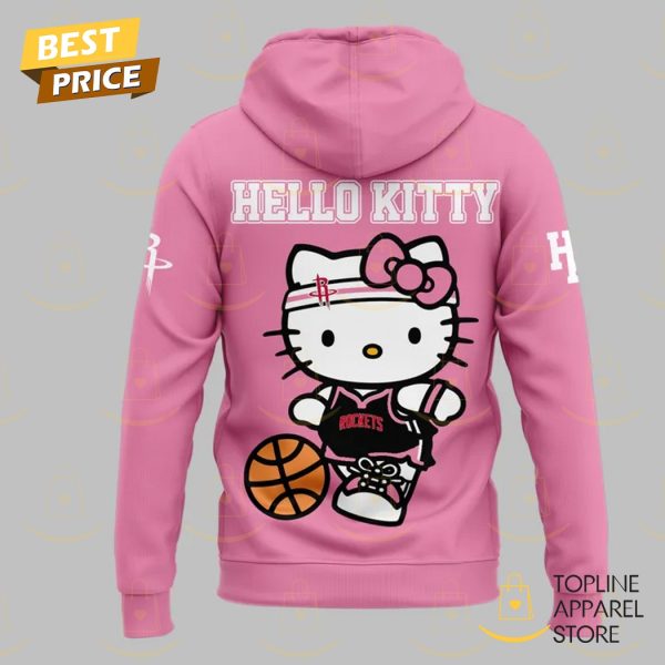 2025 Houston Rockets x Hello Kitty Hoodie – Pink