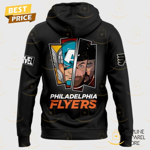 Philadelphia Flyers x 2025 Marvel Super Hero Game Hoodie